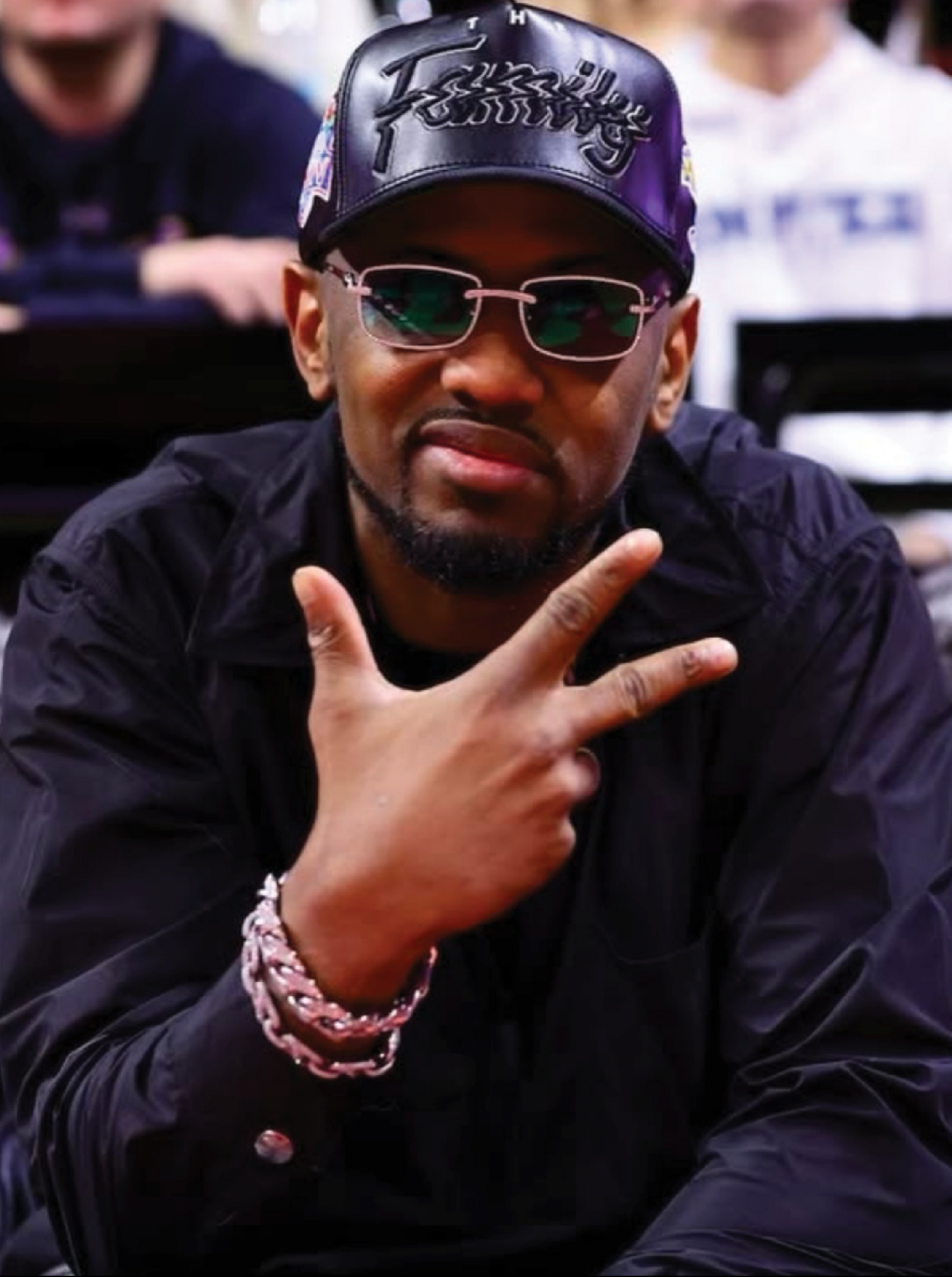 003 CIRCA BOWL x THE FAMILY COLLAB BLACK LEATHER HAT