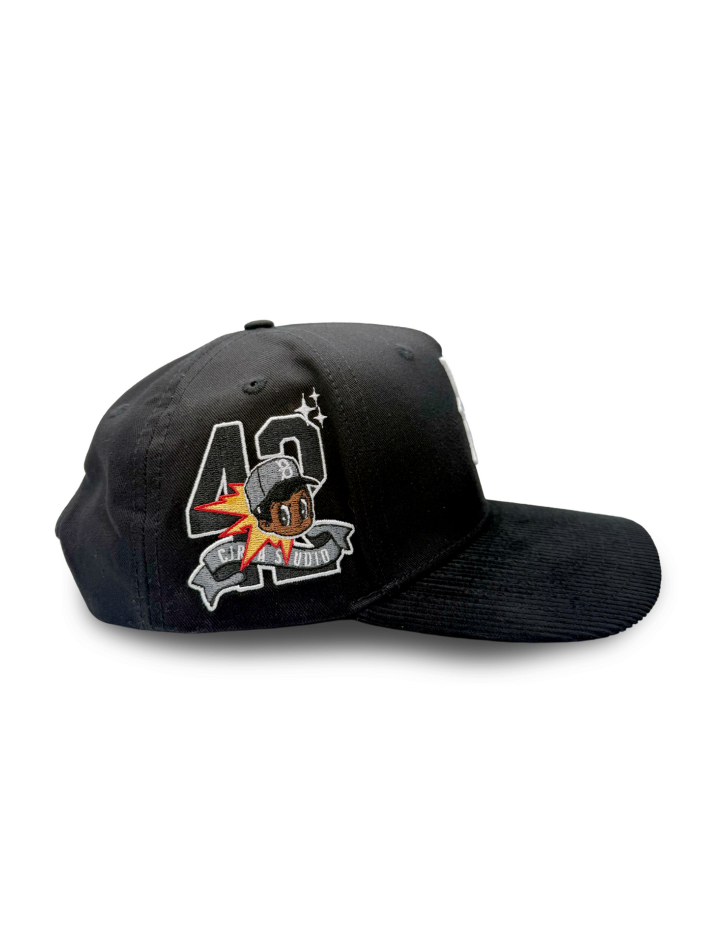 001 BLACK GLITCH BKLYN 42 SNAPBACK HAT