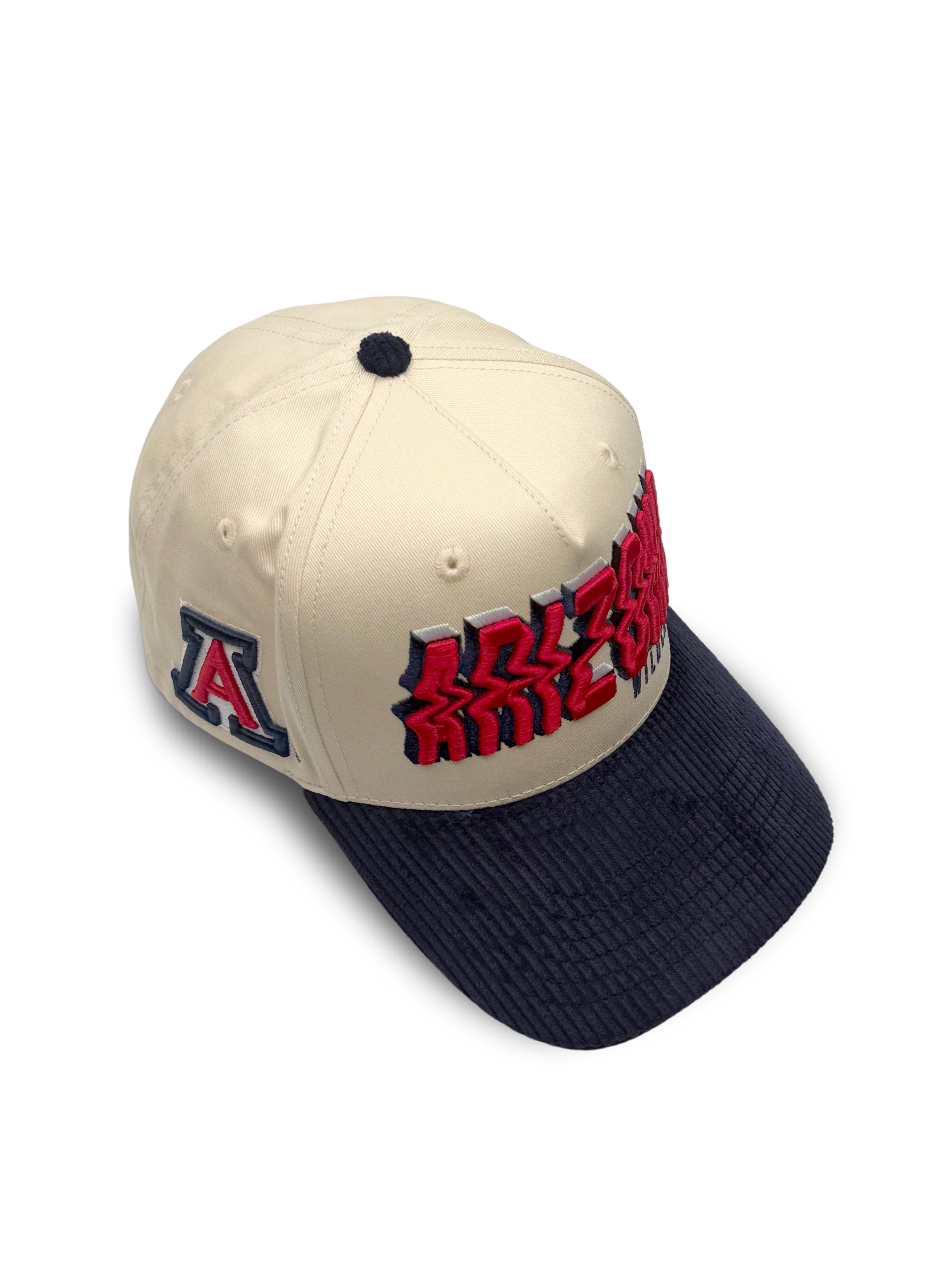 CIRCA - 003 GLITCH CREAM ARIZONA WILDCATS SNAPBACK HAT – CIRCA STUDIO