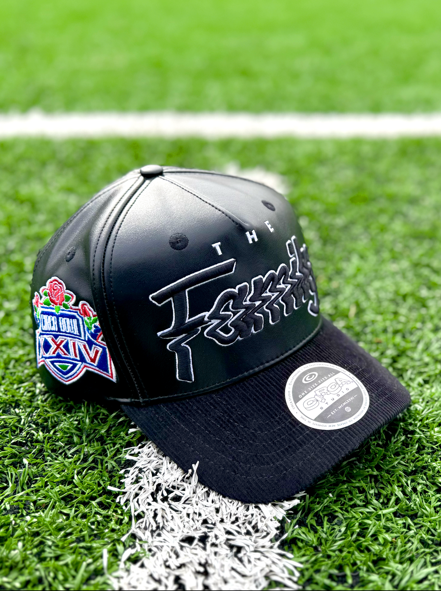 003 CIRCA BOWL x THE FAMILY COLLAB BLACK LEATHER HAT