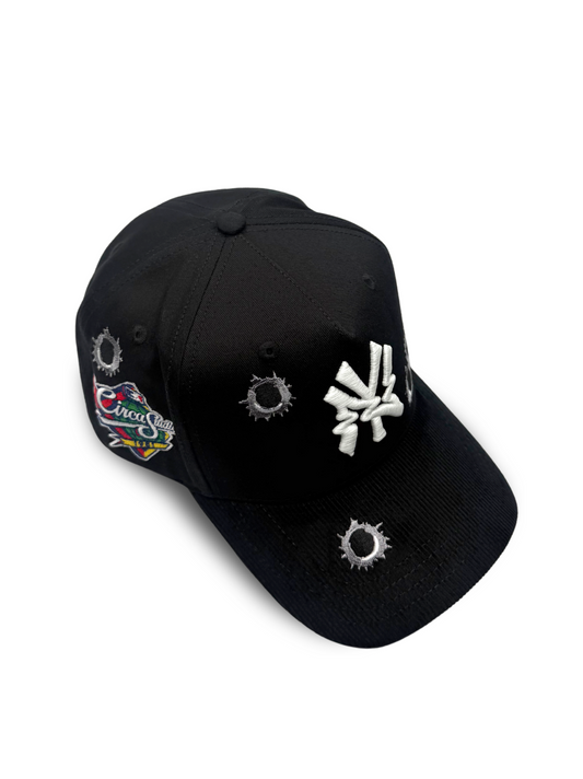 CIRCA - 001 GLITCH NY GLOW IN THE DARK BULLET HOLES SNAPBACK HAT