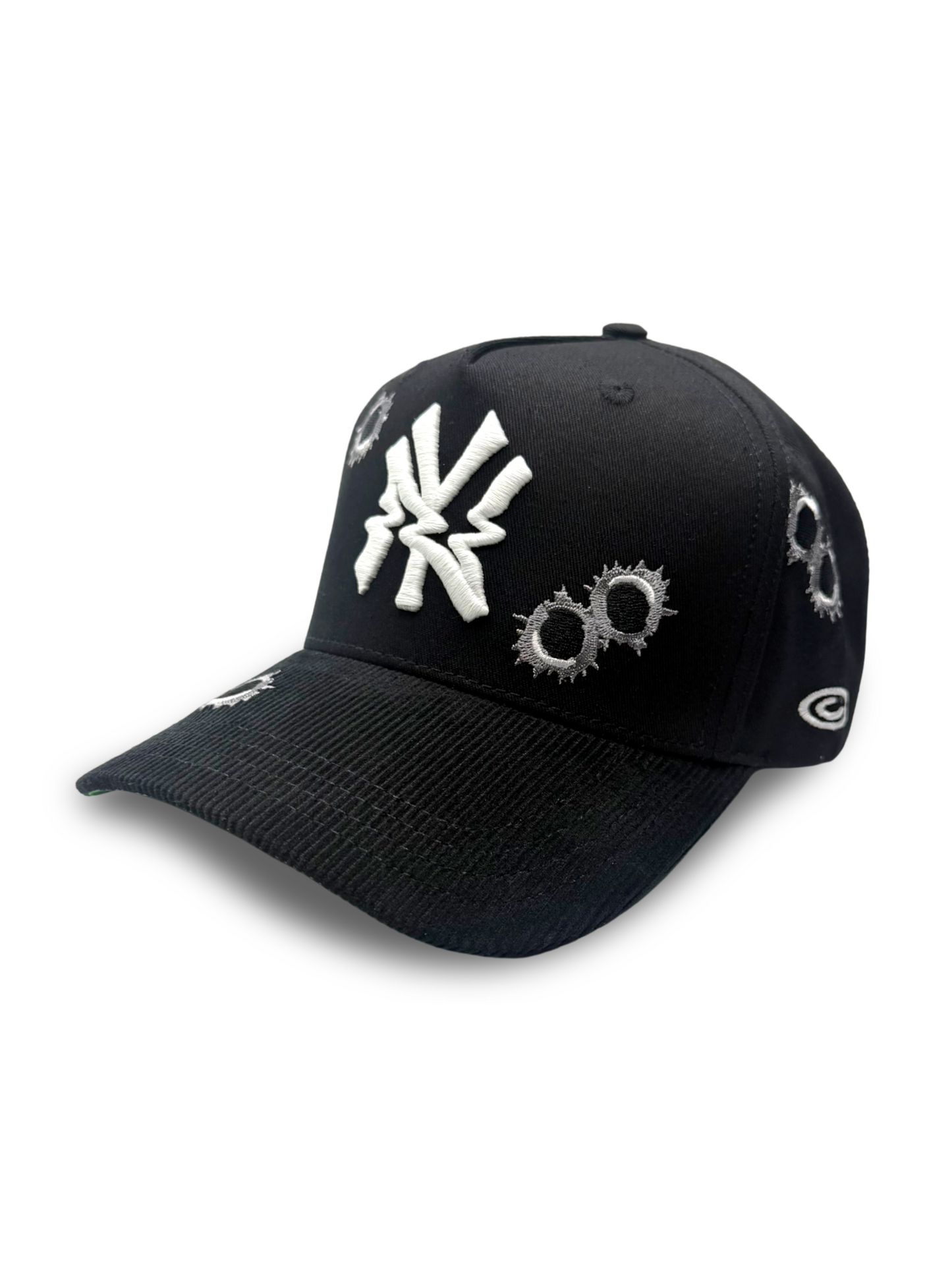 CIRCA - 001 GLITCH NY GLOW IN THE DARK BULLET HOLES SNAPBACK HAT