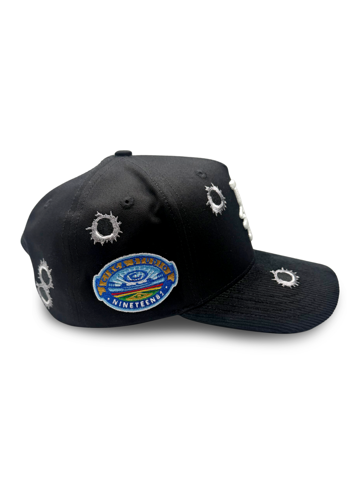 CIRCA - 001 GLITCH LA GLOW IN THE DARK BULLET HOLES SNAPBACK HAT