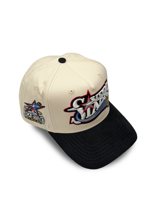 002 CREAM GLITCH PHILA SNAPBACK HAT
