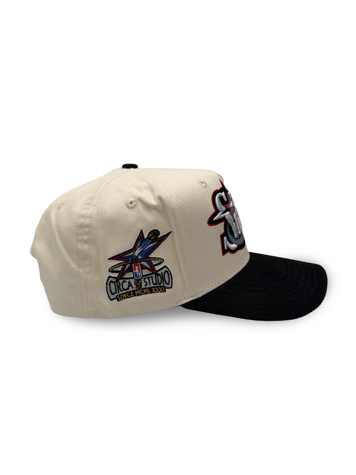 002 CREAM GLITCH PHILA SNAPBACK HAT
