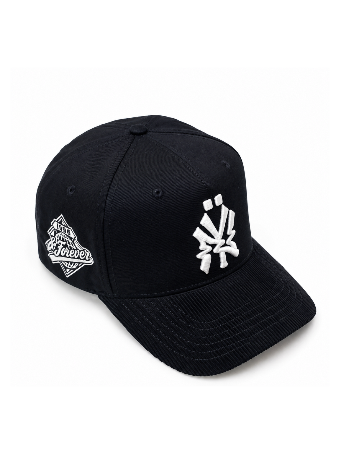 PREORDER 001 BLACK GLITCH NY 96 & FOREVER SNAPBACK HAT