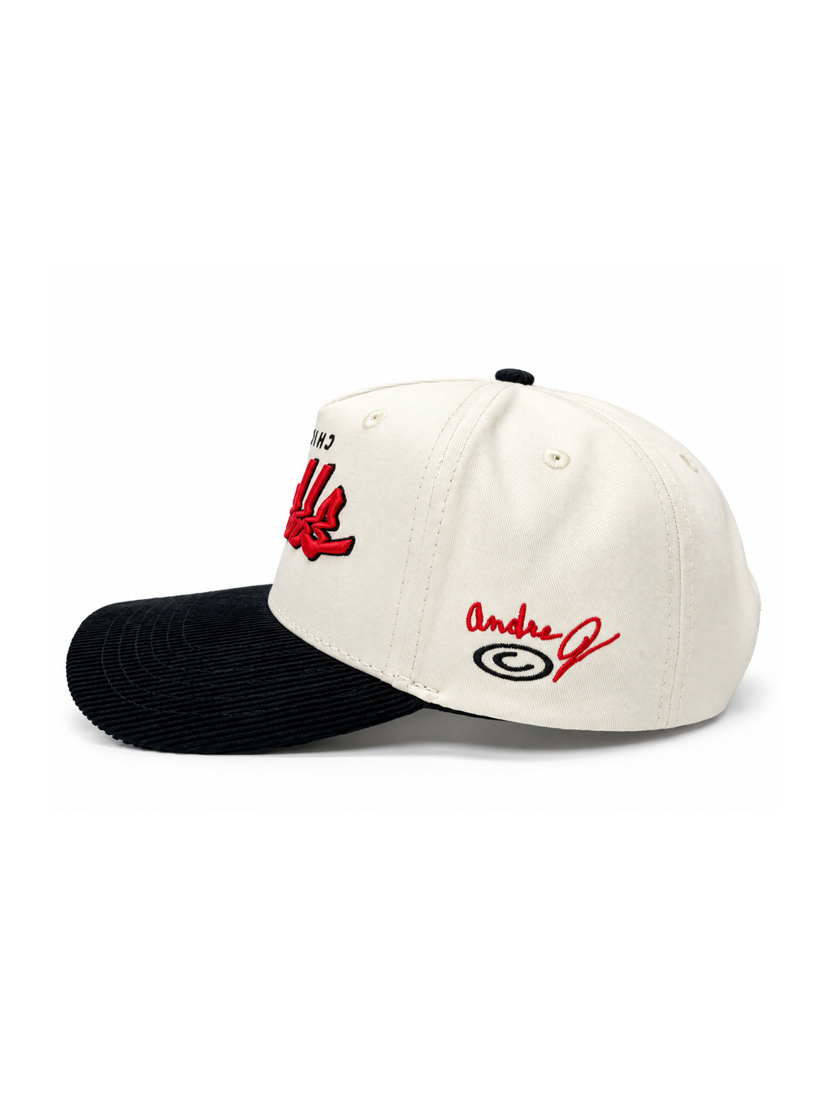 PREORDER CIRCA x ADRE G 002 - CREAM GLITCH SCRIPT CHI-TOWN  SNAPBACK HAT