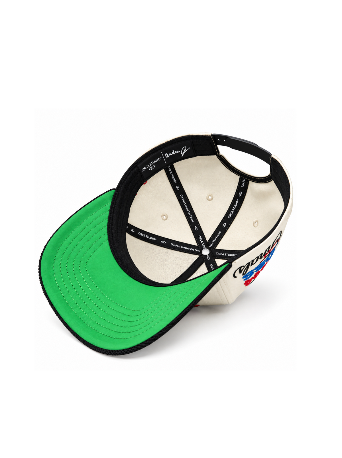 PREORDER CIRCA x ADRE G 002 - CREAM GLITCH SCRIPT CHI-TOWN  SNAPBACK HAT