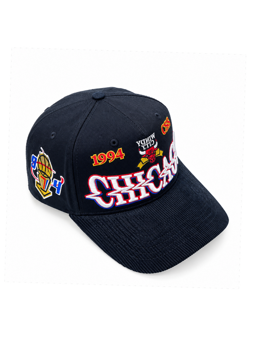 PREORDER CIRCA x ADRE G 005 - BLACK GLITCH CHICAGO SNAPBACK HAT
